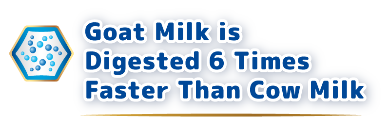 Goat Milk is Digested 6 Times Than Cow Milk
