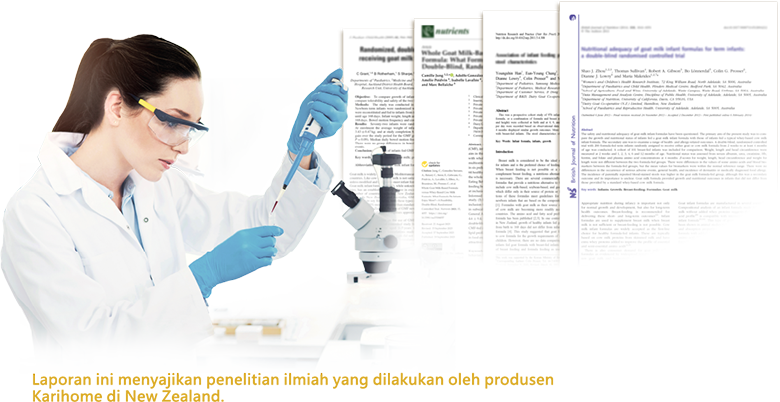 This report presents scientific research conducted by our New Zealand manufacturer of Karihome goat milk powder. 