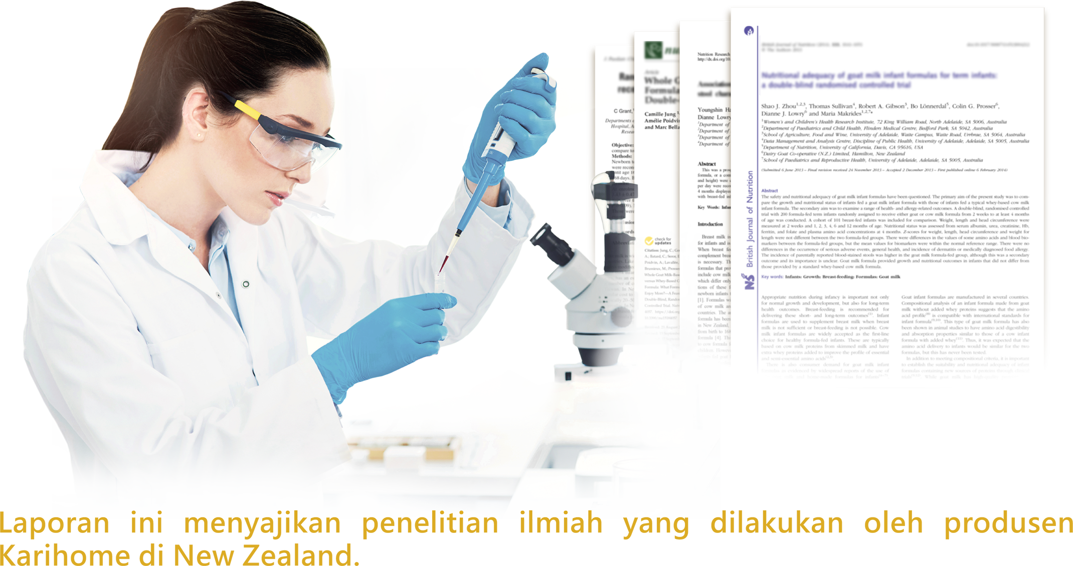 This report presents scientific research conducted by our New Zealand manufacturer of Karihome goat milk powder. 